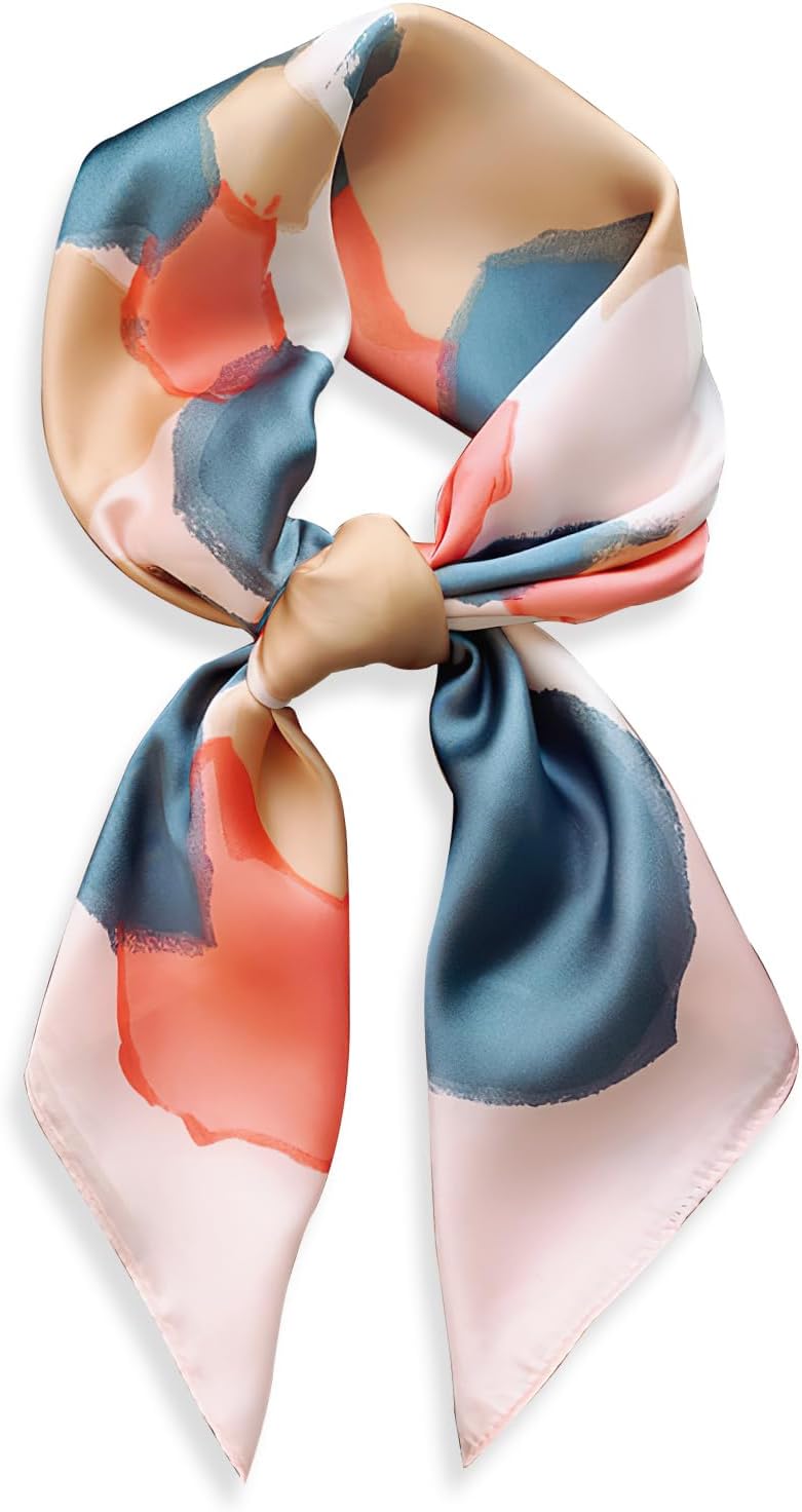 vimate Head Scarf for Women Hair 27'' Square Satin Silk Feeling Bnadana Neck Scarf Handbag Accessories Etc - Image 1